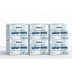 Five boxes of Bubbez cleaning wipes system on a white background